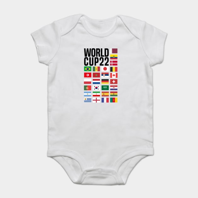 WORLD CUP 2022 Baby Bodysuit by C_ceconello